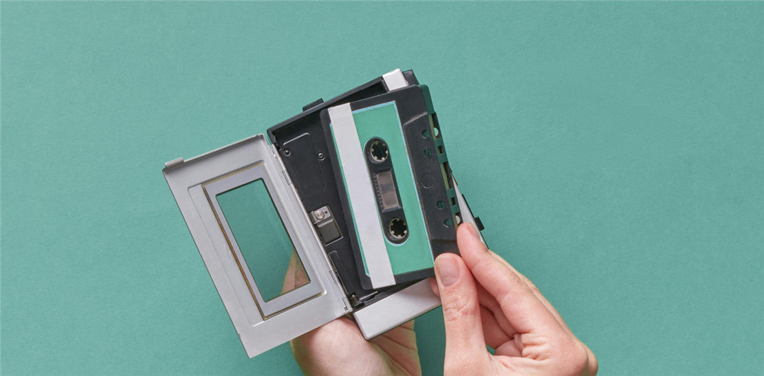 Kassettenrecorder + Kassettenpack 2x